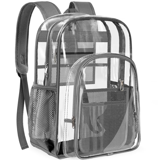 Mochila transparente PAMANO transparente de alta resistencia para el trabajo universitario