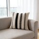 thumbnail image 1 of Juego de 2 fundas de almohada de terciopelo y lino a rayas de 18x18 pulgadas con cierre de cremallera, fundas decorativas multicolor para cojines de sofá, sillón, dormitorio y sala de estar., 1 of 6