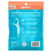Plackers® Twin Line® Floss Picks with Tuffloss® Fiber & FlipPick®, Intense Mint, Double-Line Flosser for Effective Plaque Removal, 75 Count