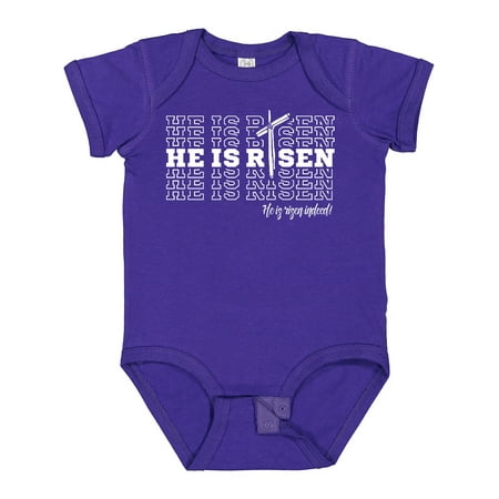 

Inktastic He is Risen Mirror Words Gift Baby Boy or Baby Girl Bodysuit