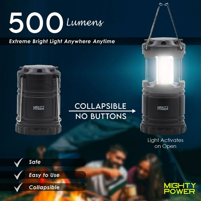ODOLAND Ultra Bright Collapsible Camping LED Lantern with Portable Lights  for Outdoor Recreations, Emergency - Bed Bath & Beyond - 29606343