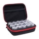 thumbnail image 1 of Caja de almacenamiento para arte y artesanía de 15 rejillas, accesorios de pintura con bordado de diamantes, tanque de choque colgante, 1 of 5