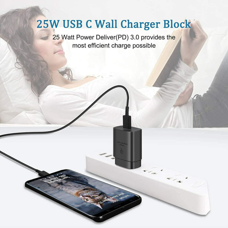 Cargador S23 Ultra de 45 W Samsung Super Fast Charger tipo C para Samsung  Galaxy S23 Plus/S23/S22 Ultra/S22+/S22/S21/S20/Note 20 Ultra/Note 10+