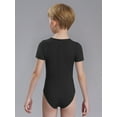 thumbnail image 6 of Miutii Kids Boys Special Needs Adaptive Clothing with Tube Access Short Sleeve Autism Sensory Romper Bodysuit Black 14, 6 of 7