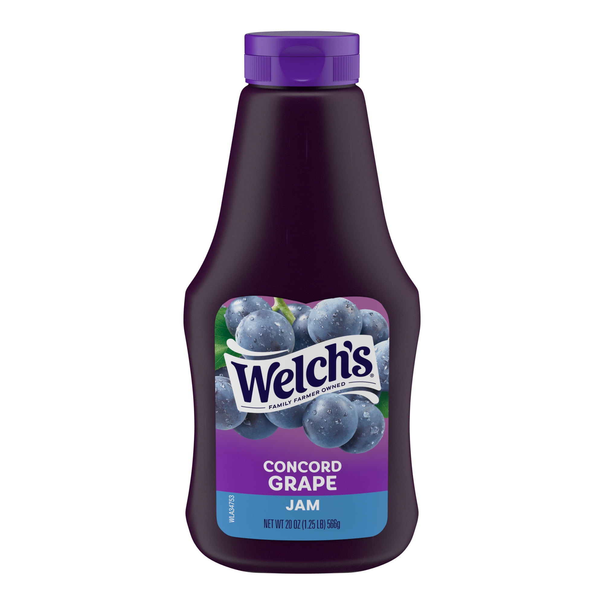 Welch's Concord Grape Jam, 20 oz Squeeze Bottle