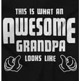 thumbnail image 2 of What An Awesome Grandpa Looks Like Men's Big & Tall Crewneck Sweatshirt Brisco Brands 2X, 2 of 5