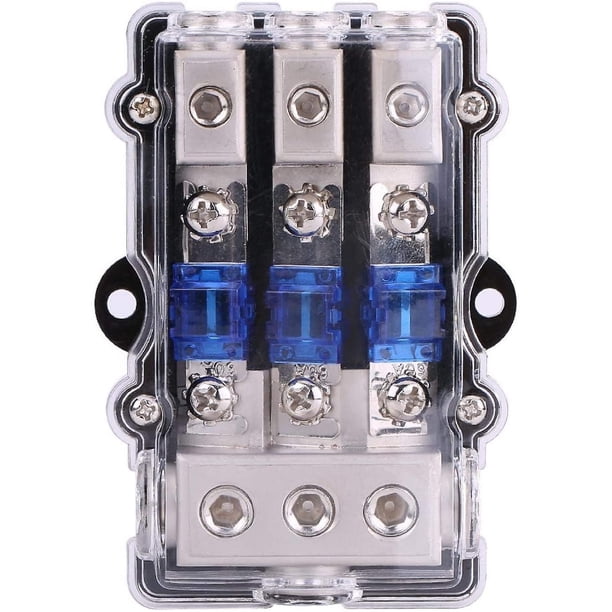 Soporte De Fusible AGU Con 4 Fusibles De 60A Para Coche – Surga Performance, Universal Y Con 24 Meses De Garantía