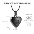 thumbnail image 2 of Pet Cremation Jewelry for Ashes Pendant Paw Print Pet Heart Urn Necklace Memorial Keepsake Jewelry for Pet/Dog's/Cat's Ashes, 2 of 7