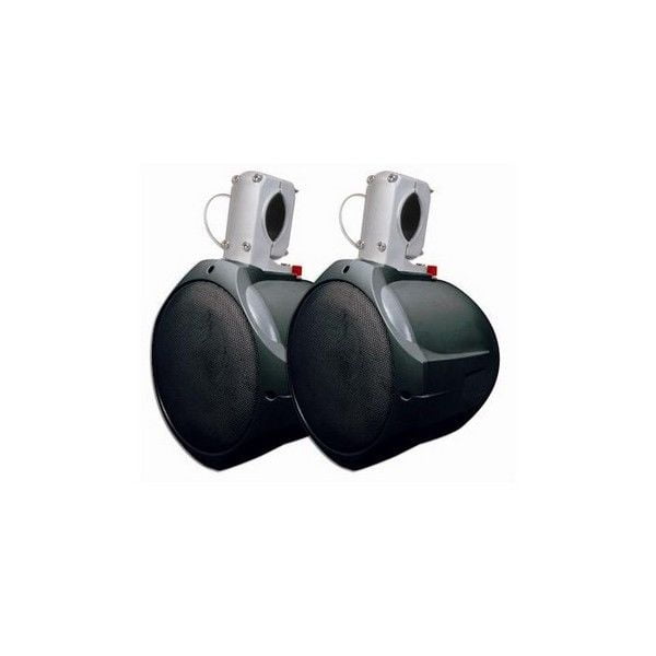 MCM Custom Audio 60-10031 8 Marine Wakeboard Two-Way Speaker Pair Black