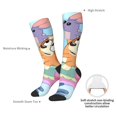thumbnail image 4 of Masiiu Bluey Print Adult Crew socks, Comfortable Novelty Colorful Patterned, Breathable, Stylish Colorblock for Men Women, 4 of 6
