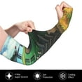 thumbnail image 2 of Bingfone Farmers Gardening Sleeves Sun Protection Arm Cooling Sleeves for Women Men with Thumb Hole - Green Tractor Field, 2 of 7