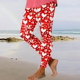 thumbnail image 5 of Jsaierl Womens Leggings Tummy Control Love Heart Print Tights Activewear Legging Pants Stretch Soft Athletic Leggings Spring Clothes for Women 2025, 5 of 6