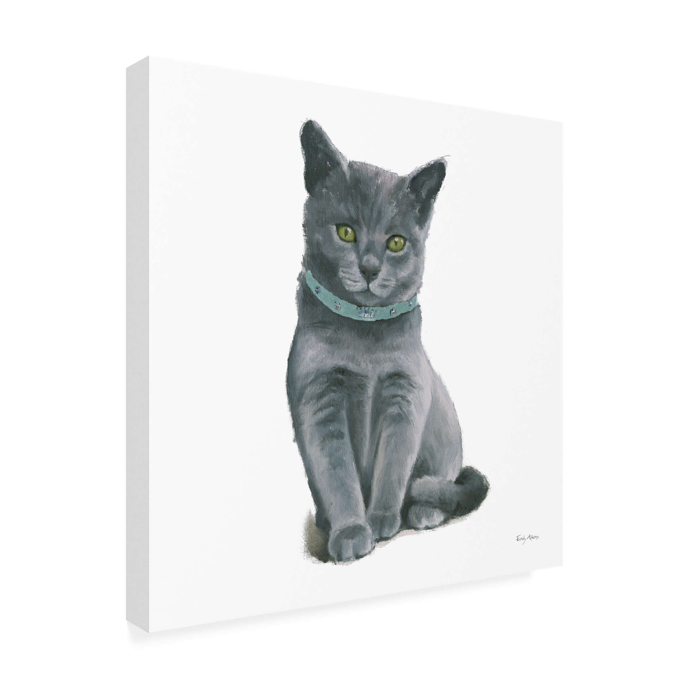 Trademark Fine Art 'Cutie Kitties VI' Canvas Art by Emily Adams