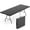 Black, variant on Furnibear 8 Foot Folding Table for Indoor and Outdoor Events, Portable Foldable Table with Sturdy Steel Legs, White