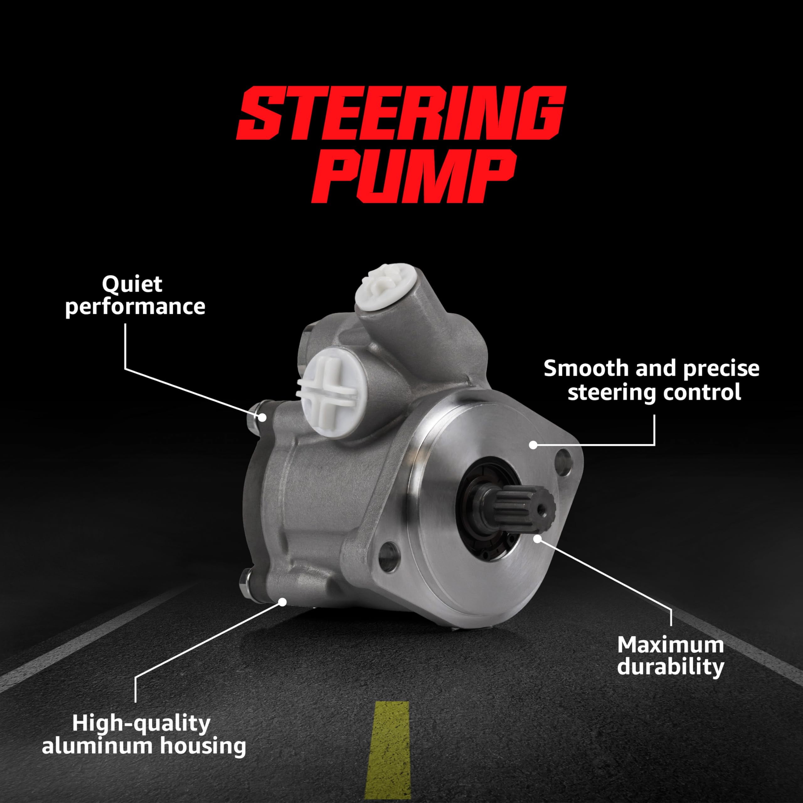 Power Steering Resources (375-13) | Steering Pump | for OEM EV181618L101 | 181618L101 | PEV181618L101 | Direction of Rotation: Left / Counterclockwise