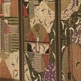 thumbnail image 1 of Ahgly Company Machine Washable Indoor Square Transitional Red Brown Area Rugs, 4' Square, 1 of 7