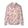 thumbnail image 3 of Balery Rose Flowers Men's Women's UPF 50+ Sun Protection Lightweight Hoodie Performance Long Sleeve Shirt for Fishing Running-XX-Large, 3 of 9