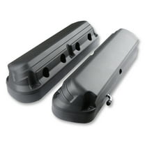Holley 241-187 2-Piece LS Fox 5.0 Style Aluminum Valve Covers - Satin Black