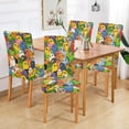 thumbnail image 2 of Yayeee 2 Pack Dining Chair Covers Stretch Parson Chairs Slipcovers Seat Protector, Colorful Birds Pattern, 2 of 6