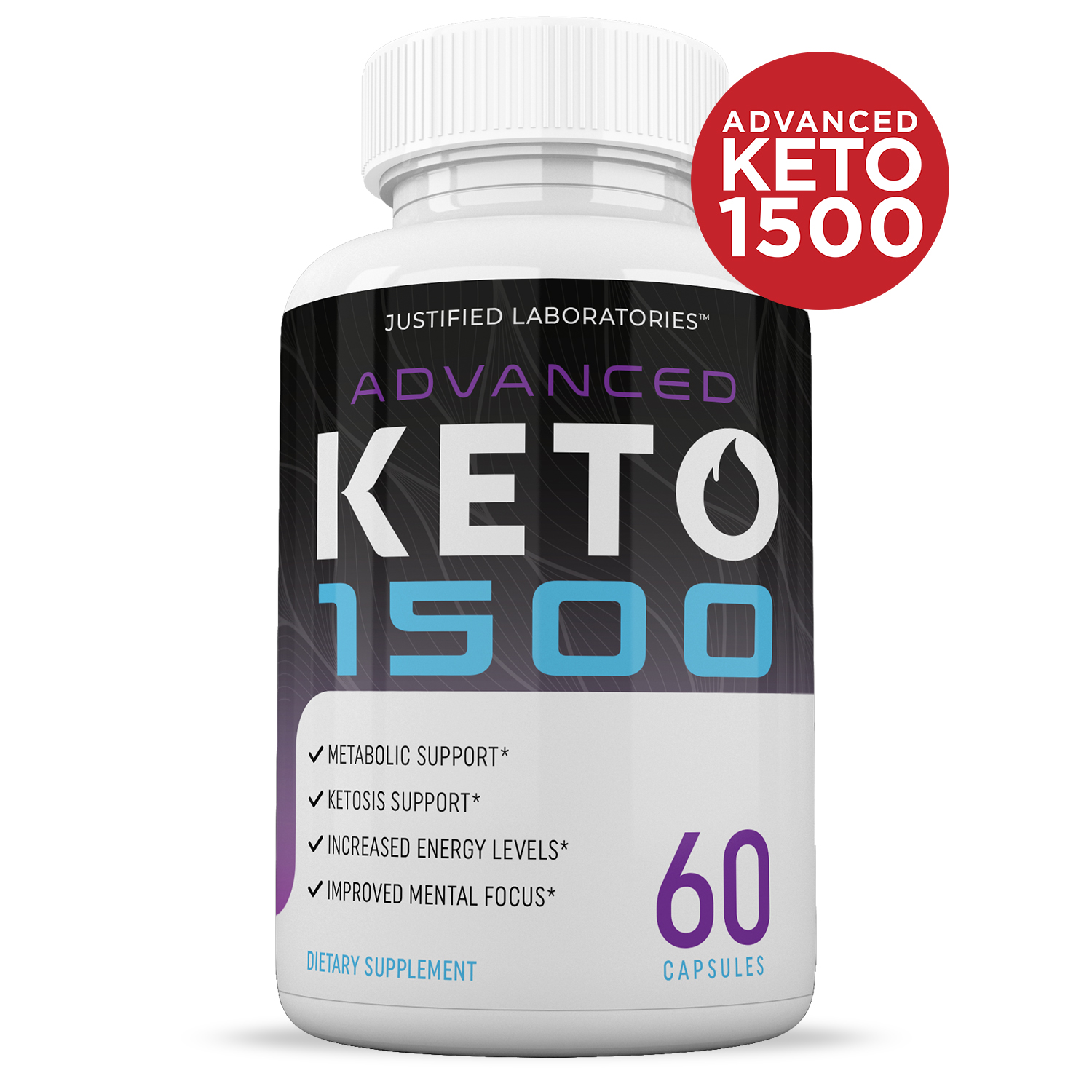 Advanced Keto 1500 Pills Includes Apple Cider Vinegar goBHB Exogenous Ketones Advanced Ketogenic Supplement Ketosis Support for Men Women 60 Capsule - image 2 of 5