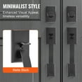 thumbnail image 6 of VEVOR Double Door Handle Set, Matte Black Arched Door Lever, Double Front Door Handle Set with Reversible Handle Lever, Heavy Duty Double Door Lock Set with Dummy, for Office Door or Front Door, 6 of 9