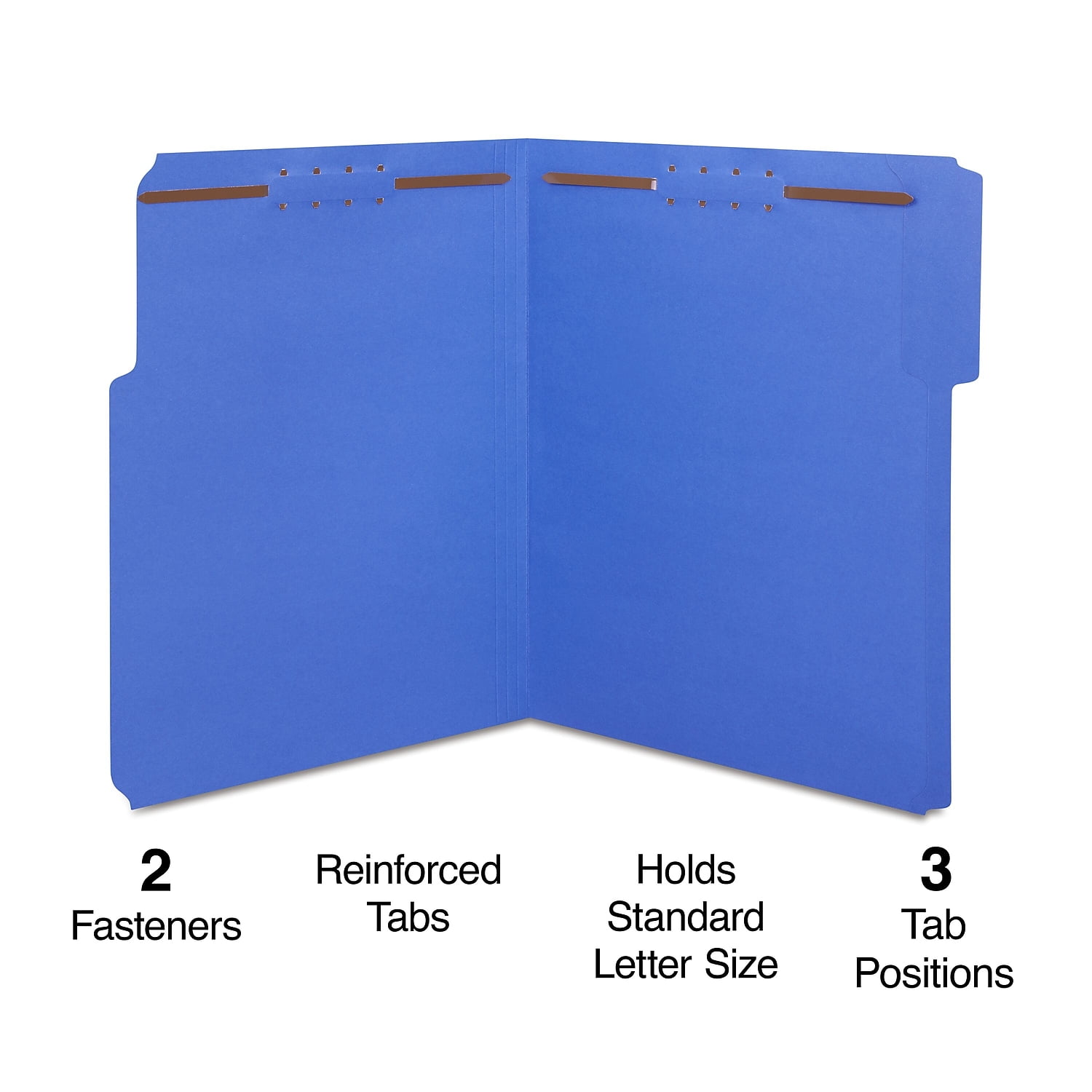 Staples Reinforced Classification Folders 1/3-Cut Tab Letter Size Bl 50/BX 807777