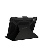 UAG iPad 11 A16 11th Gen 2025, 10.9 10th Gen 2022 Case A3354 A3355 A2696 Rugged Heavy Duty Protective Folio Cover w/Adjustable Stand & Pencil Holder, Metropolis Black
