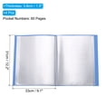 thumbnail image 2 of Uxcell 11.6 x 8.3'' Portfolio Binder, 4 Pcs 60 Pages Presentation Book with Clear Plastic Protector Sleeves, Light Blue, 2 of 6