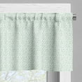 thumbnail image 3 of Ambesonne Luau Valance Pack of 2, Fresh Springtime in Hawaii, 54"X18", Mint Green and White, 3 of 5