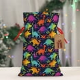 thumbnail image 5 of Pofeuu Colorful Dinosaur Print Burlap Bags with Drawstrings Drawstring Gift Bags Pouch Bag for Thankgiving Birthday Party Gift Wrapping Treats and Party Favors-Medium, 5 of 9