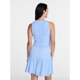 thumbnail image 4 of Time and Tru Women's Smocked Sleeveless Mini Dress with Ruffle Trim, Sizes XS-XXXL, 4 of 6