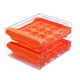 thumbnail image 2 of Caja de Almacenamiento de Huevos para Refrigerador Organizador de Huevos Reutilizable Contenedor para 32 Huevos Bandeja Extraíble para Gabinete Naranja Macarena, 2 of 8
