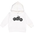 thumbnail image 2 of Inktastic Distressed Motorcycle Toddler Hoodie, 2 of 4