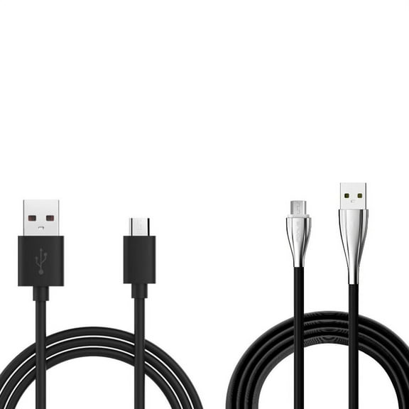 10ft USB Cable Charger Cord w 6ft USB Cable MicroUSB Power Wire Q4D for Samsung Galaxy S5 Active, On5 Note 5 4 3 Mega 2 NotePRO 12.2, J7 J5 J3, Grand Prime, Emerge, (2018) Refine Halo Alpha A6