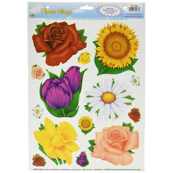 Flower Clings Party Accessory (1 count) (14/Sh)