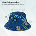 thumbnail image 5 of Balery Dinosaur In Space Sun Hats for Men Women Bucket Hat UPF 50+ Buckey Hat Boonie Hat Foldable UV Protection Hiking Beach Fishing Summer, 5 of 9