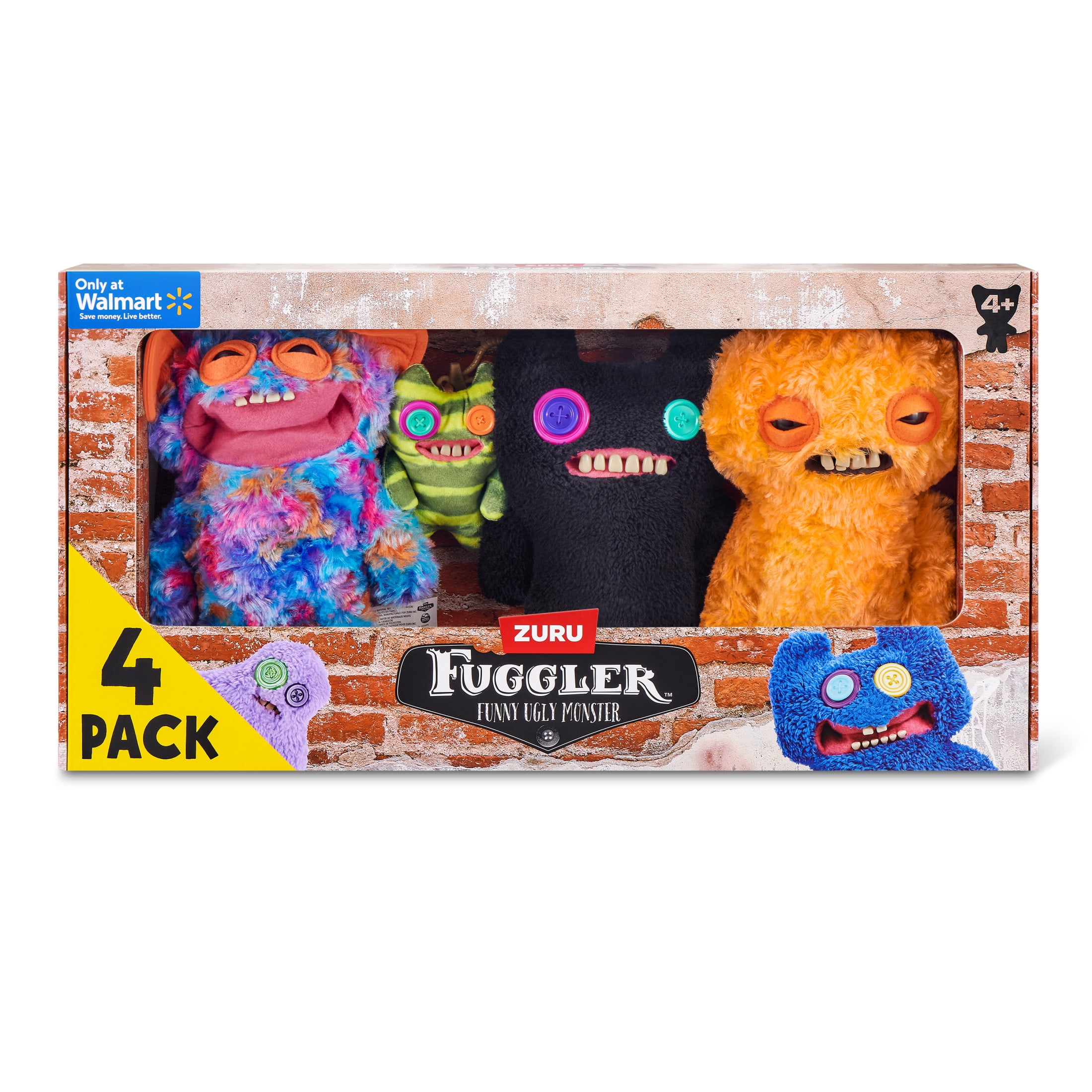 ZURU Fuggler Funny Ugly Monster 未開封 海外購入 Fuggler Chaos Crew Multipack Walmart Exclusive by ZURU