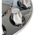 thumbnail image 5 of PET-U 1-Pair Chrome Front Wheel Covers Hub Axle Semi Plastic ABS Pair 33mm Nut Covers, 5 of 7