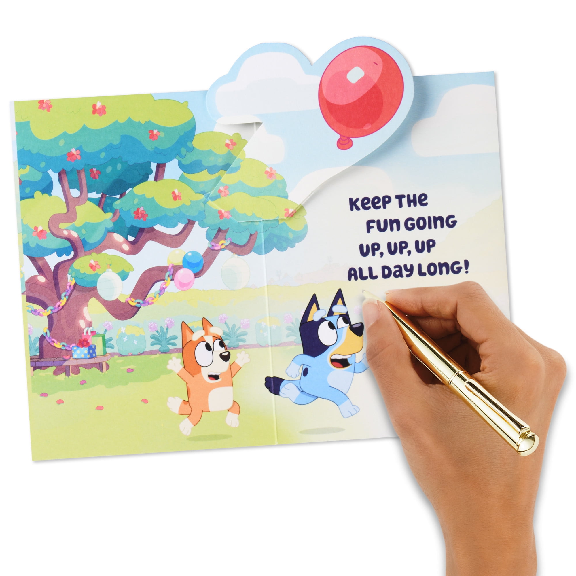 Hallmark Bluey Pop-Up Birthday Card for Kid (Keep the Fun Going)