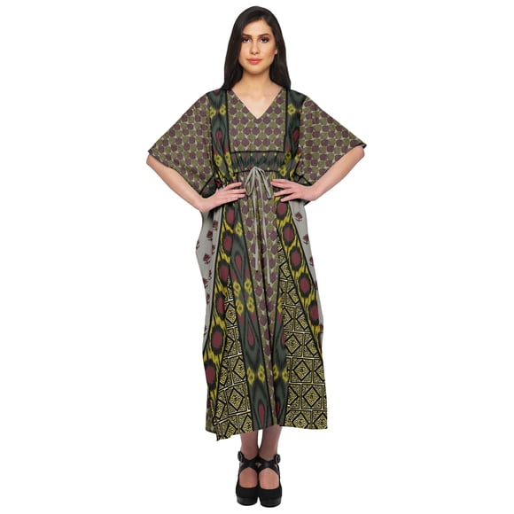 Moomaya Ladies Kaftan Holiday Loungewear Maxi Dress African Dresses For Women