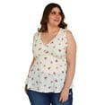 thumbnail image 3 of Blusa Linea A Tallas Extras Zenobia 10957 Blanco Floreado 42, 3 of 6