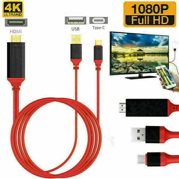 USB C to HDMI HDTV TV Cable Adapter Cable Type-C to 4K 60hz HDMI for Samsung Galaxy S20 S22 Android