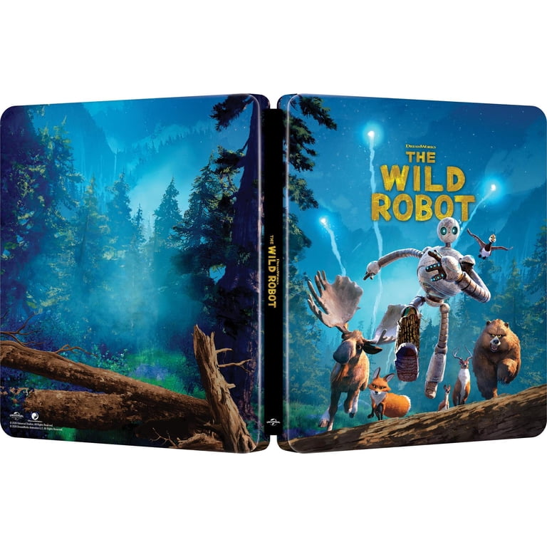 The Wild Robot (Steelbook) (4K Ultra HD), Family, DreamWorks, PG