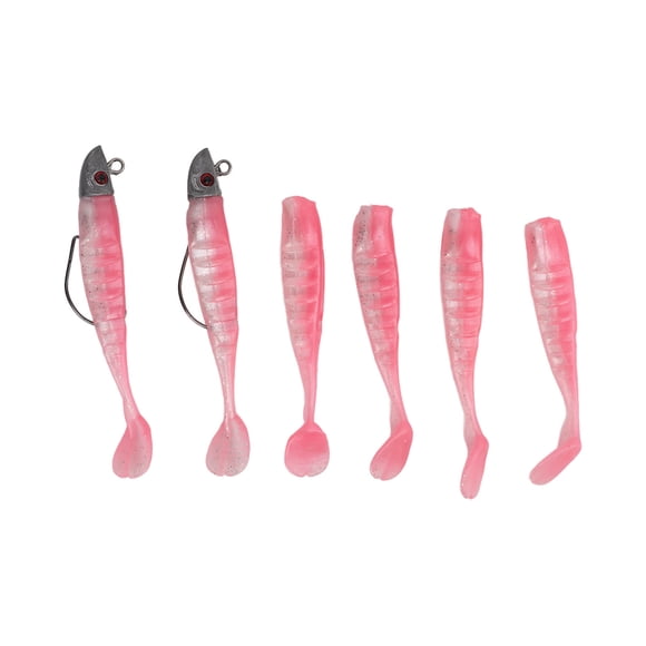 QIILU Leurres de Pêche Souples, 2 Boîtes d'Appâts Souples en Silicone Artificiel pour Eau Douce et Salée