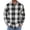 Black and White, variant on Mens Long Sleeve Flannel Shirts with Pocket Lightweight Casual Button Down Shirt Work Shirts for Men