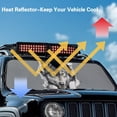 thumbnail image 5 of Uorisanigo Windshield Sun Shade for Jeep Wrangler JK JKU JL JLU 1997-2024,Cool Wolf Print Window Sun Visor for UV Rays & Heat Protection,Windshield Sunshade,Easy to Install and Store, 5 of 7
