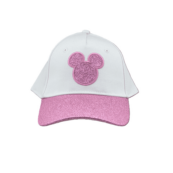 Disney Mickey Pink Shimmer Youth Hat, (Girl)