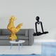 thumbnail image 2 of Escultura de pollo,Escultura de pollo,decoración del hogar,figura de gallo,Figura decorativa de gallo,estatua de resina animal,Figura de escritorio,Escultura abstracta de pensador para, 2 of 8