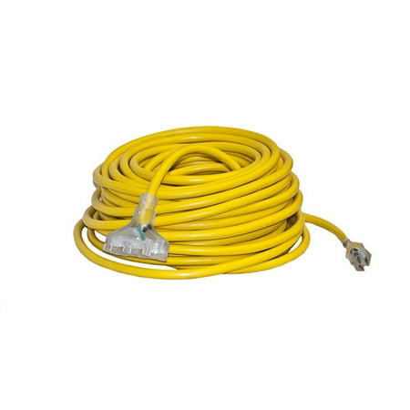 ALEKO 100' 10 Gauge Power Extension Cord 10/3 Triple Tap Plug, ETL Listed