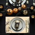 thumbnail image 2 of Koyal Wholesale Halloween Placemats, Eat Drink And Be Scary Shadowed Oak Disposable Cardstock Paper Table Mats, 8-Pk, 2 of 5